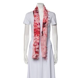 Floral Pink Scarf- Peter Som